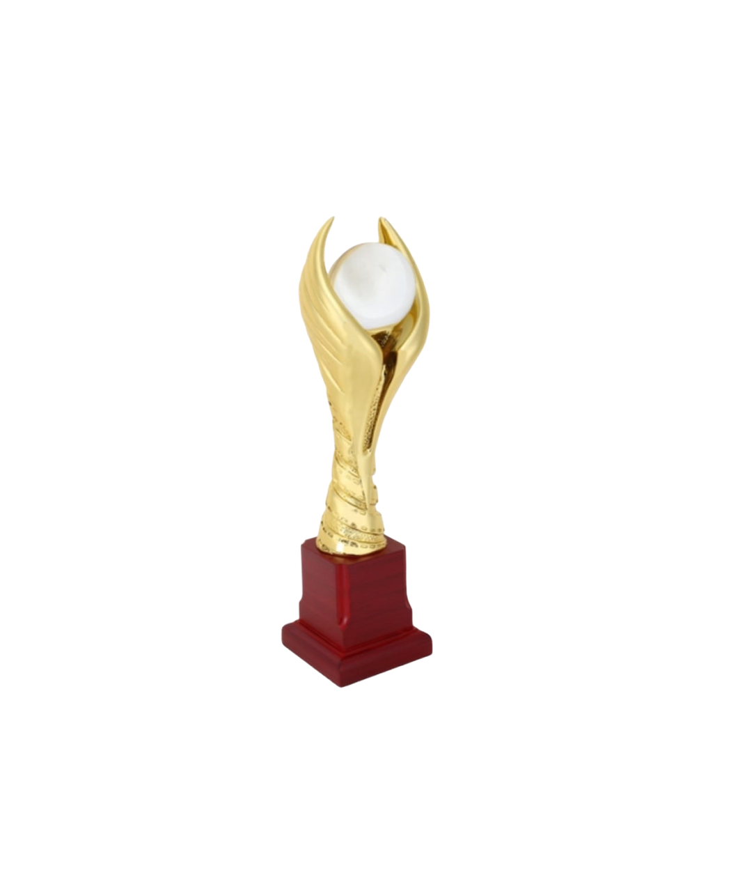 MG-TM14 - Golden Pillar Trophy with Globe (Resin)(Only Resin Pillar