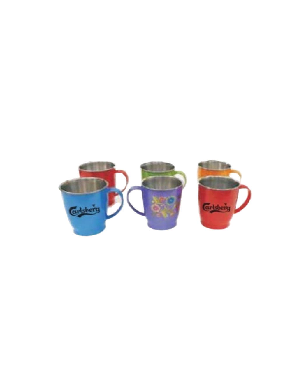 MG-CM55 -   Double Wall Plastic Mug with Inside Stainless Steel (Rythem Carnival) 140ml