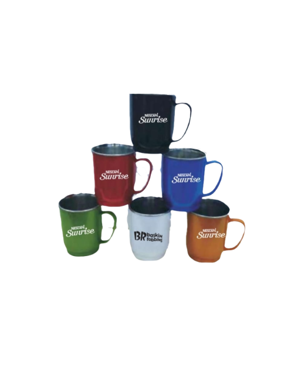 MG-CM36 – Double WallPlastic Mug with Plastic Lid and Inside Stainless Steel (Rythem Carnival) 250ml