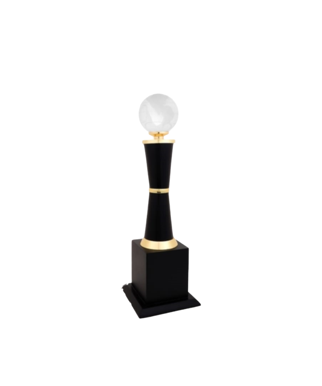 MG-TM26 - Trophy with Black Pillar and Crystal Globe