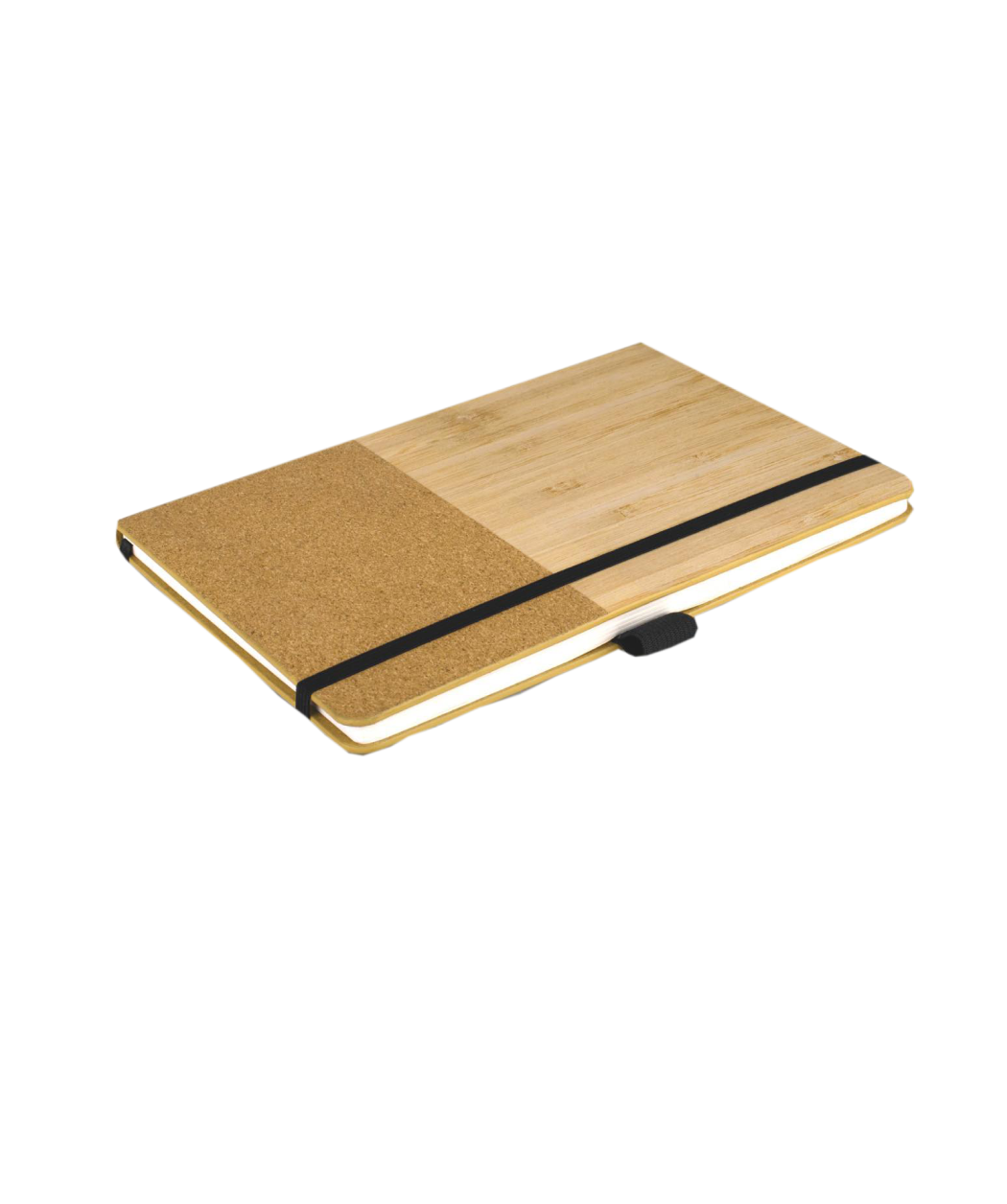 MG-SY23 – Bamboo Cork Notebook With Elastic Fastener